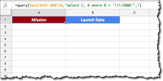 Công thức Query sai